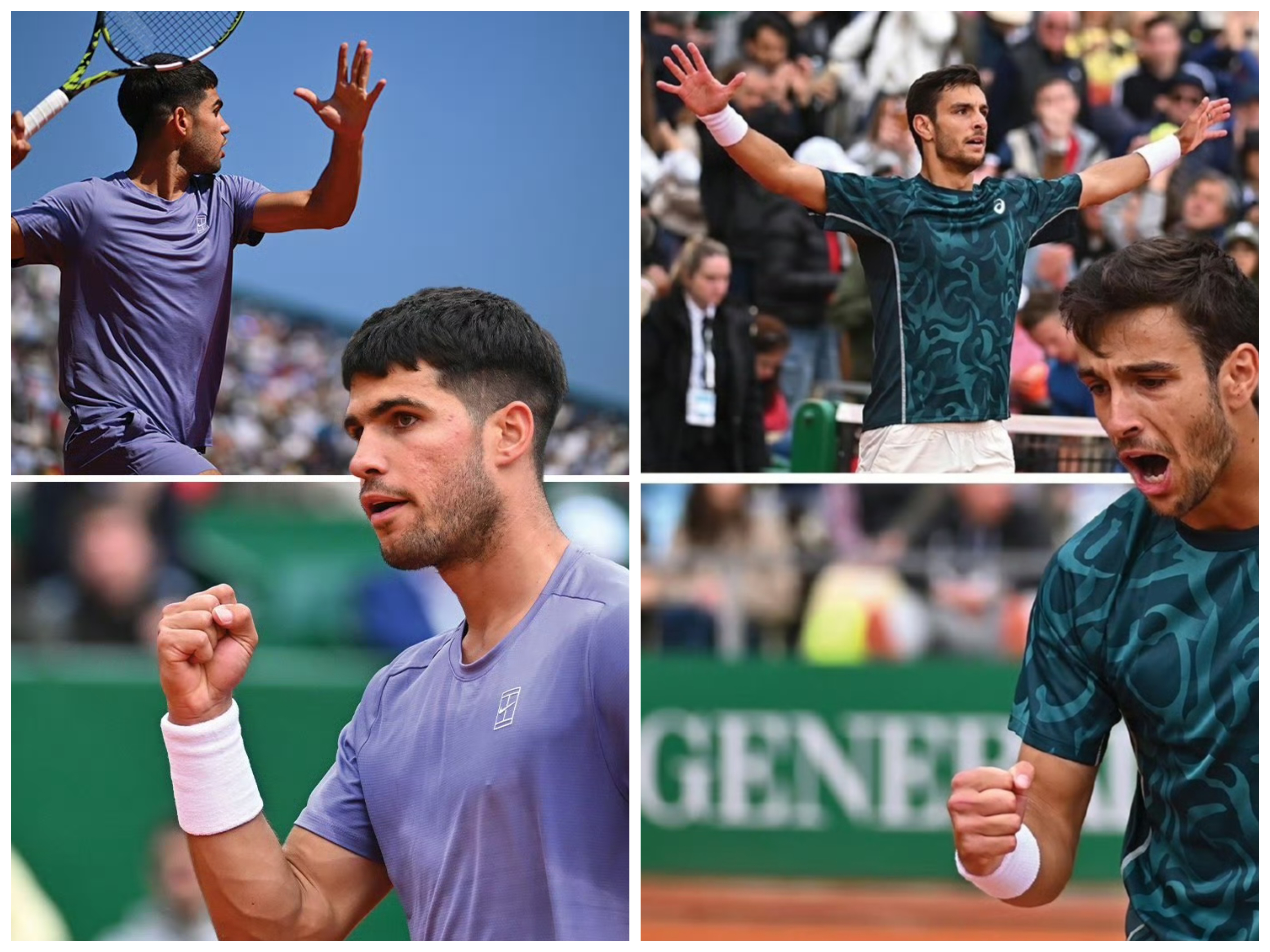 包含蒙特卡洛大师赛鏖战联合杯，纳达尔惊艳四座的词条